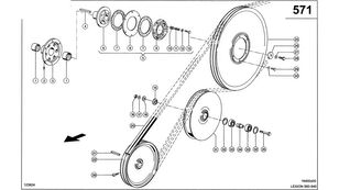 Claas 0006673032 buje de rueda para Claas Lexion 560  cosechadora de cereales