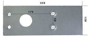 P/L HARDOX500 talón del arado para Skjold 90230020/S arado