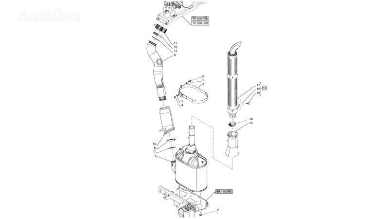 New Holland T6070 Rurka 51475847 tubo de refrigeración para New Holland T6070  tractor de ruedas